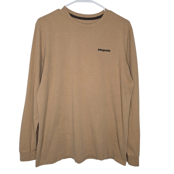 Patagonia Other - Patagonia Mens Regular Fit Worn Wear Logo Long Sleeve Shirt Medium